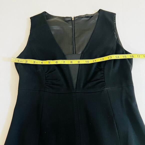 Elie Tahari Wool Blend Sleeveless Sheath Dress Size S Small Black - Picture 5 of 7